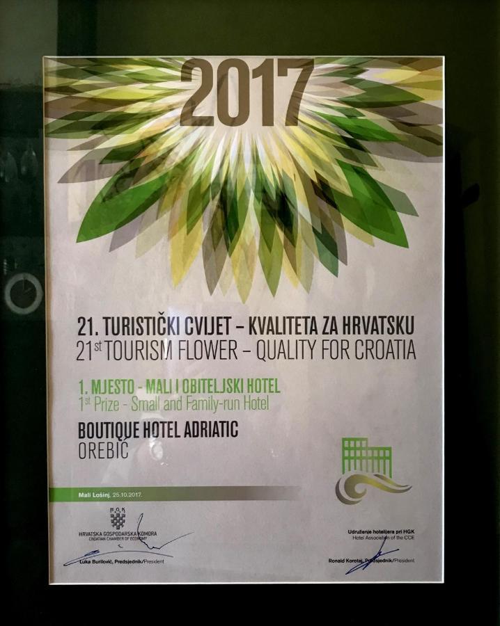 Heritage Boutique Hotel Adriatic-Adults Only Orebić Kültér fotó
