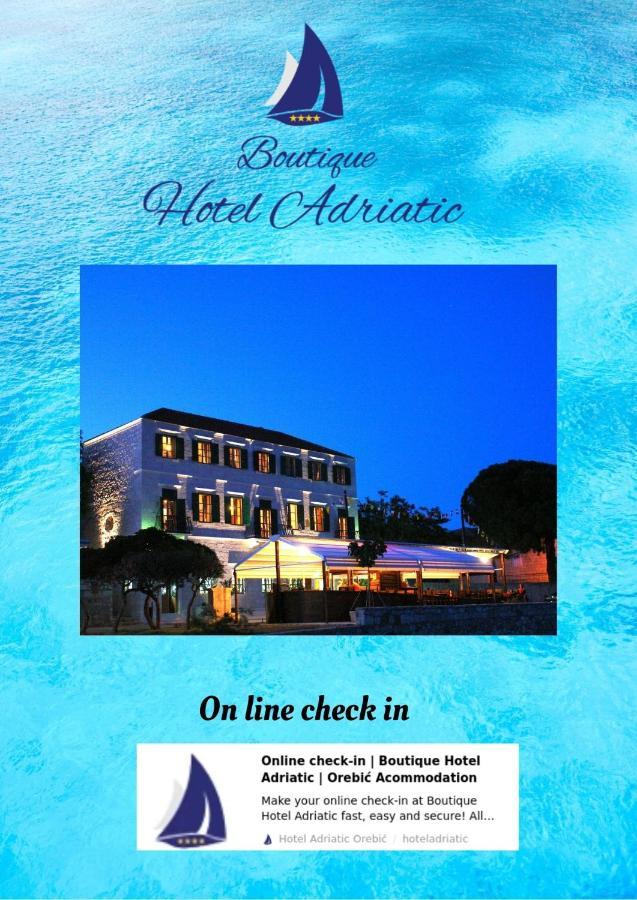 Heritage Boutique Hotel Adriatic-Adults Only Orebić Kültér fotó